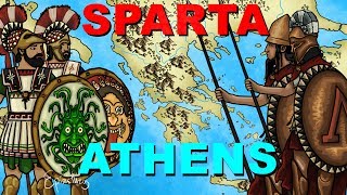 Athens vs Sparta Peloponnesian War explained in 6 minutes [upl. by Harlamert]