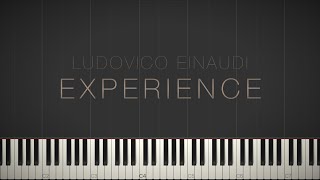 Experience  Ludovico Einaudi \\ Synthesia Piano Tutorial [upl. by Aeet]