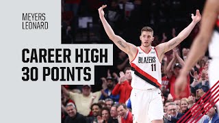 Meyers Leonard Career High 30 points Highlights vs Golden State Warriors [upl. by Doralyn129]