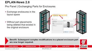 EPLAN Pro Panel Version 28 Part exchange for enclousures [upl. by Einnok]