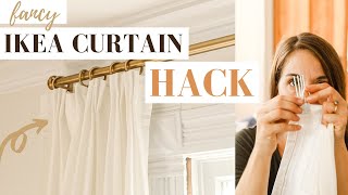 IKEA Curtain Hack  From CHEAP to TAILORED [upl. by Anavoj355]