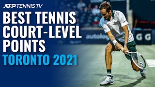 Best CourtLevel Tennis Points amp Moments  Toronto 2021 [upl. by Ella]