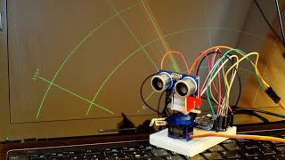 Arduino Radar System Detector Ultrasonic sensor and Servo Motor [upl. by Eeliah]