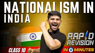 Nationalism in INDIA  10 Minutes Rapid Revision  Class 10 SST [upl. by Dixie]