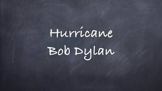 HurricaneBob Dylan Lyrics [upl. by Goer633]