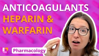 Anticoagulants heparin amp warfarin  Pharmacology  Cardiovascular  LevelUpRN [upl. by Jollanta]