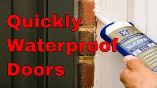 Waterproofing How To Weather Seal Door Threshold Water Leak [upl. by Hallette]