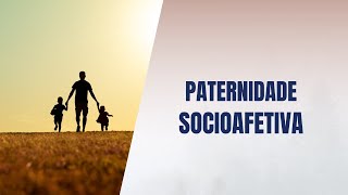 Paternidade socioafetiva [upl. by Kire]