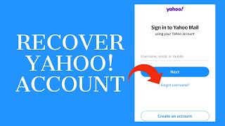 Yahoo Mail Account Recovery 2021 How to Reset Forgotten Yahoo Account Password [upl. by Dickman]