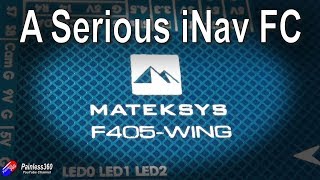 First Look Matek F405Wing iNav fixed wing model flight controller [upl. by Schuman]