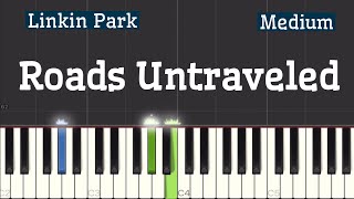 Linkin Park  Roads Untraveled Piano Tutorial  Medium [upl. by Notla]