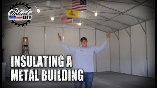 How To Insulate A Metal Building  Double Bubble Foil Insulation [upl. by Elleimac]