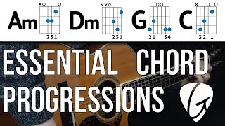 Chord Progression Practice  Am Dm G C  Beginner Guitar Lessons [upl. by Ardnuasal123]