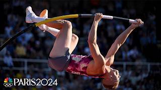 Sam Kendricks leads trio to Paris in pole vault at the US Track and Field Trials  NBC Sports [upl. by Edette]