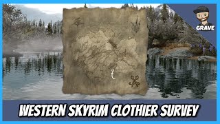 🗺️ Western Skyrim Clothier Survey Location  ESO PS4 [upl. by Kacey]