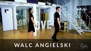 Walc Angielski  Podstawy  Lekcja Tańca  Studio Tańca Rytm  English Waltz tutorial in Polish [upl. by Vanna696]