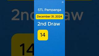 STL Pampanga 2nd Draw Result December 31 stlpampanga [upl. by Anson]