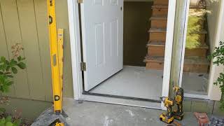 Jeld Wen Front Door Installation  Really crappy products and craftsmanship PART 1 [upl. by Aisac]