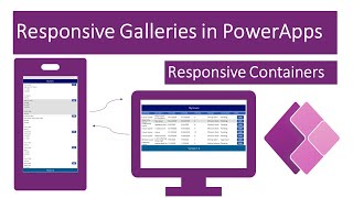 How to create Responsive Gallery in Power Apps Canvas App [upl. by Auqinom]