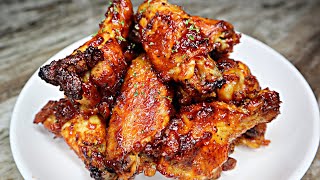 Easy Oven Baked BBQ Chicken Wings Baked Chicken Recipe [upl. by Lleinnad106]