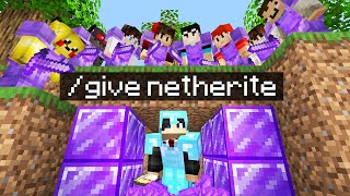 Minecraft Manhunt but i secretly used give [upl. by Lakim]