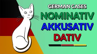 The German Cases  Nominative Accusative Dative  123deutsch [upl. by Vish]