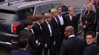 BTS Arriving To The Red Carpet  2019 GRAMMYs [upl. by Ajna]