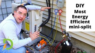 DIY MiniSplit Heat Pump Full Installation 2021 [upl. by Erastus669]