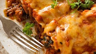 Spinach Beef Cannelloni Manicotti [upl. by Aslam]