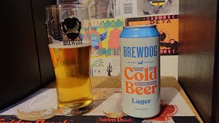 Brewdog  Cold Beer Lager Beer Review [upl. by Quenby]