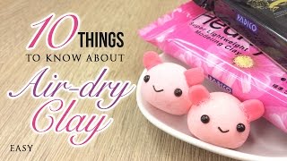 10 Things You Must Know About Airdry Clay [upl. by Brunhild]