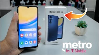 SAMSUNG GALAXY A15 5G UNBOXING amp REVIEW For metro by tmobile USA Version [upl. by Jephthah407]