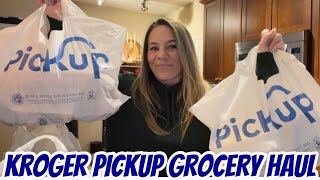 KROGER PICKUP GROCERY HAUL [upl. by Eneroc]