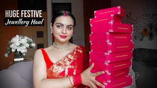 HUGE Myntra Jewellery Haul  Festive Jewellery Haul [upl. by Alayne487]