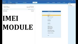 IMEI  Serial No module in Tally Electronic goods Mobile distributordealer  Tally prime addon [upl. by Pansie454]