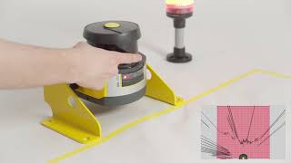 Safety laser scanner Function and protective field range in safety technology  RSL 400 [upl. by Enneiluj]