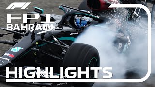 2020 Bahrain Grand Prix FP1 Highlights [upl. by Acassej257]