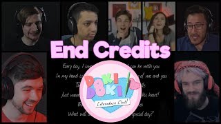 Doki Doki Literature Club  End Credits Reaction Mashup [upl. by Catima86]