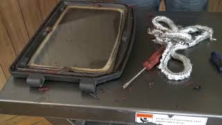 How to Replace Stove Door Rope Gasket [upl. by Oicelem]