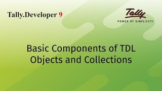 Basic Components of TDL  Objects and Collections [upl. by Ellerrad]