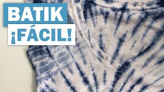 CÓMO HACER BATIK CON ANILINA EN MINUTOS [upl. by Diet]