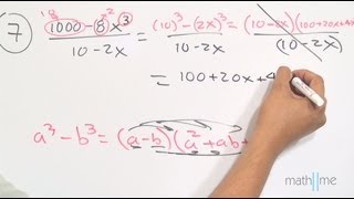 Simplificacion de fracciones algebraicas│ejercicio 5 al 7 [upl. by Saks]