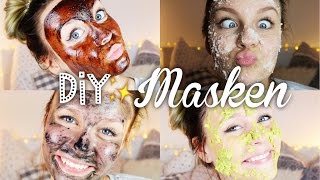 4 easy DIY GesichtsMASKEN ♡ Dagi Bee [upl. by Clim168]