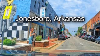 Driving in Jonesboro ArkansasArkansas State University 4K [upl. by Ahsahs261]