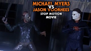 Michael Myers vs Jason Voorhees  Full Movie Stop Motion [upl. by Pip472]