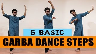 5 Basic Garba Dance Steps Beginners  ABDC [upl. by Griffin]