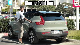 2021 Volvo XC40 Recharge Charge Point App [upl. by Adnamma]