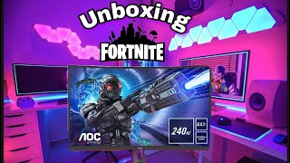 Der Beste 240 hz Gaming Monitor  Unboxing  Fortnite Test   AOC C27G2ZU [upl. by Atile245]