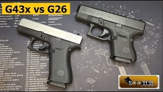 Glock G43x vs G26 [upl. by Izogn]