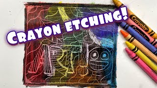 How to do Crayon Etching  Tutorial [upl. by Aseram]